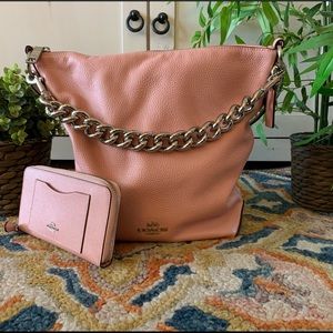 Coach Abby Chain Shoulder Bag & Wallet - Pink